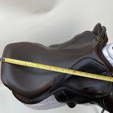Silhouette monoflap event / jump Insignia saddle, 17" Extra Extra Wide (XXW), Brown (SKU293)