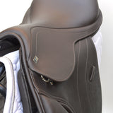 GFS Monarch Regency-X Jump Saddle, Adjustable Gullet, 16.5", Brown (SKU157)