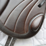 Premier Equine Deauville Leather monoflap Saddle, Adjustable, 17.5" Brown (SKU364)