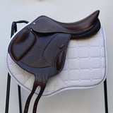 Voltaire Essentials Monoflap Jump saddle, 17.5" Ex-Demo Brown, Adjustable (SKU334)
