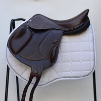 Voltaire Essentials 17.5" Ex-Demo Monoflap Jump saddle, Brown, Adjustable (SKU334) -BUY IT NOW