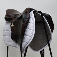 Bates Advanta Monoflap XC / Jump saddle (Adjustable), 17.5", Brown with Black Accents (Easy Change System) (SKU291)