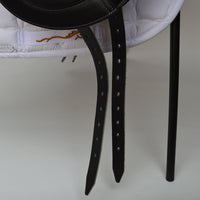 Collegiate Integrity Monoflap Dressage Saddle, Adjustable, 17", Black (SKU243)