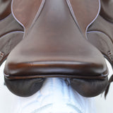 Voltaire Essentials 17.5" Ex-Demo Monoflap Jump saddle, Brown, Adjustable (SKU334) -BUY IT NOW