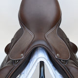 Voltaire Essentials 17.5" Ex-Demo Monoflap Jump saddle, Brown, Adjustable (SKU334) -BUY IT NOW