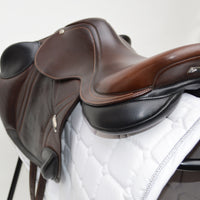 Bates Advanta Monoflap XC / Jump saddle (Adjustable), 17.5", Brown with Black Accents (Easy Change System) (SKU291)