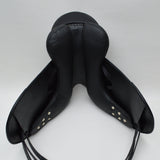 Albion Fabrento Dressage Saddle,17" Wide (Adjusta Model), Black (SKU362) - BUY IT NOW