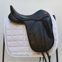 17.5" Fairfax Gareth Adjustable Gullet Monoflap Dressage Saddle, Black (SKU353) - BUY IT NOW