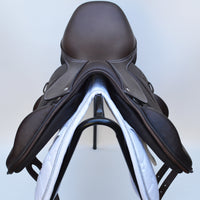Voltaire Essentials Monoflap Jump saddle, 17" Ex-Demo, Brown, Adjustable (SKU332)