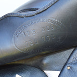 Fairfax Gareth Adjustable Gullet Monoflap Dressage Saddle, 17.5" Black (SKU353)