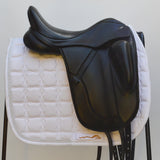 Fairfax Gareth Monoflap Dressage Saddle, (Adjustable) 17", Black (SKU270)