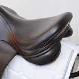 Kent and Masters Pony Club Long Leg saddle, Adjustable Gullet, 16.5", Brown (SKU246)